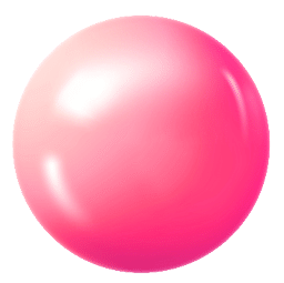 Pastel pink ball realistic. Glossy 3d sphere ball isolated. Geometric figure of round sphere